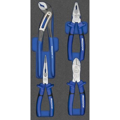 MATADOR MAT 8164 1501 - Zangensatz - Universal, Seitenschneider, Flach - Werkstattwagen MATADOR MAT 8164 1501 - Zangensatz - Universal, Seitenschneider, Flach - Werkstattwagen