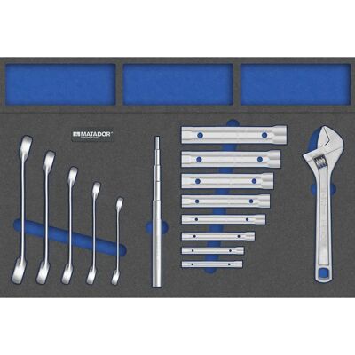 MATADOR Model 8164 1251 - Open-End Wrench Set, 15 pcs MATADOR Model 8164 1251 - Open-End Wrench Set, 15 pcs