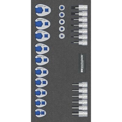MATADOR Model MAT 8164 3093 - Moersleutelset - 28 Stuks MATADOR Model MAT 8164 3093 - Moersleutelset - 28 Stuks