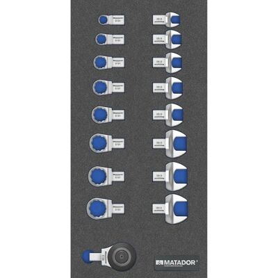 MATADOR MAT 8164 6190 - Draaiknop gereedschapsset - 17 stuks MATADOR MAT 8164 6190 - Draaiknop gereedschapsset - 17 stuks