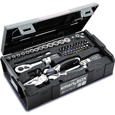 Zestaw narzędzi Matador Z90 Crack Swift - 61 elementów, grzechotka 1/4, ergonomiczny uchwyt Zestaw narzędzi Matador Z90 Crack Swift - 61 elementów, grzechotka 1/4, ergonomiczny uchwyt