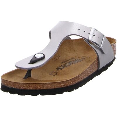 Birkenstock Gizeh Birko-Flor - (Narrow) Zilver Birkenstock Gizeh Birko-Flor - (Narrow) Zilver