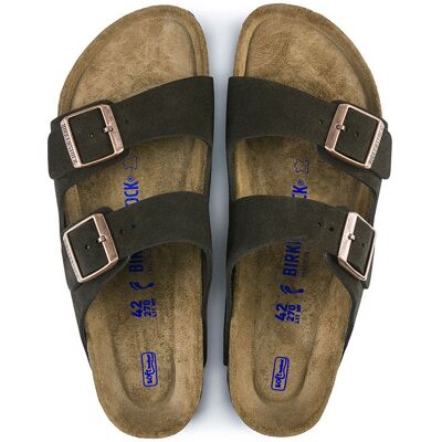 Birkenstock Arizona με σουέτ δέρμα και μαλακή σόλα - Ανδρικά και γυναικεία παπούτσια - Μόκα Birkenstock Arizona με σουέτ δέρμα και μαλακή σόλα - Ανδρικά και γυναικεία παπούτσια - Μόκα