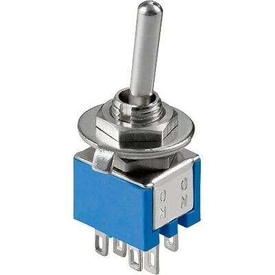 Interrupteur électrique Goobay 10015 - Bleu, Argent - 2P Miniature - Publicité Interrupteur électrique Goobay 10015 - Bleu, Argent - 2P Miniature - Publicité