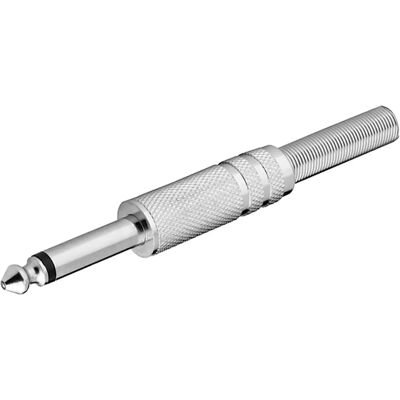 Goobay 11023 Drahtverbinder - Robuster Metallklinken, 6,35mm - Audio-Adapter für Gitarre & Verstärker Goobay 11023 Drahtverbinder - Robuster Metallklinken, 6,35mm - Audio-Adapter für Gitarre & Verstärker