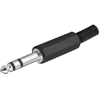 Goobay 11036 Kabelverbinder - Schwarz, Silber - Audiostecker Goobay 11036 Kabelverbinder - Schwarz, Silber - Audiostecker