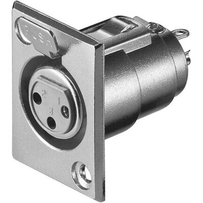 Goobay XLR 187-3 Edelstahl XLR Female Stecker Goobay XLR 187-3 Edelstahl XLR Female Stecker