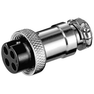 Goobay MK 4 Mikrofonstecker - Mikrofon, Luftfahrt GX16 Hane Goobay MK 4 Mikrofonstecker - Mikrofon, Luftfahrt GX16 Hane