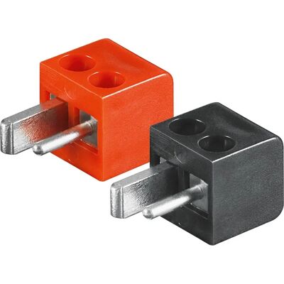 Goobay 11250 Kabelverbinder Lautsprecher - Lautsprecherstecker, Schwarz/Rot Goobay 11250 Kabelverbinder Lautsprecher - Lautsprecherstecker, Schwarz/Rot