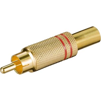 Goobay Prise RCA Or Plaqué 5.4mm - Connecteur audio - Publicité Goobay Prise RCA Or Plaqué 5.4mm - Connecteur audio - Publicité
