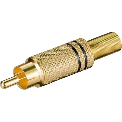 Connecteur RCA plaqué or Goobay 11281 - Adaptateur audio pour câbles de 5,4mm - Publicité Connecteur RCA plaqué or Goobay 11281 - Adaptateur audio pour câbles de 5,4mm - Publicité