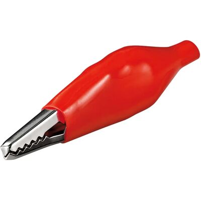 Goobay 11491 Drahtverbinder - Krokodilklemme, 48 mm, Rot Goobay 11491 Drahtverbinder - Krokodilklemme, 48 mm, Rot