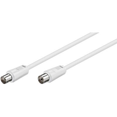 Goobay 11513 Koaxialkabel - 7,5 m - Weiß - TV, HDTV, Radio, DVB-S2 Goobay 11513 Koaxialkabel - 7,5 m - Weiß - TV, HDTV, Radio, DVB-S2