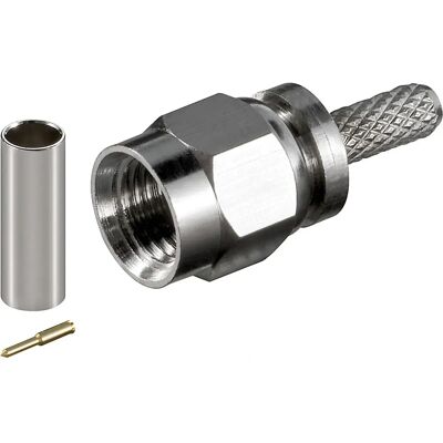 Goobay 11651 Koaxialstecker - SMA männlich, 10 Stk, Gold Goobay 11651 Koaxialstecker - SMA männlich, 10 Stk, Gold
