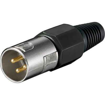 Connecteur de câble XLR Goobay 11749 - Microphone, Contacts dorés - Publicité Connecteur de câble XLR Goobay 11749 - Microphone, Contacts dorés - Publicité