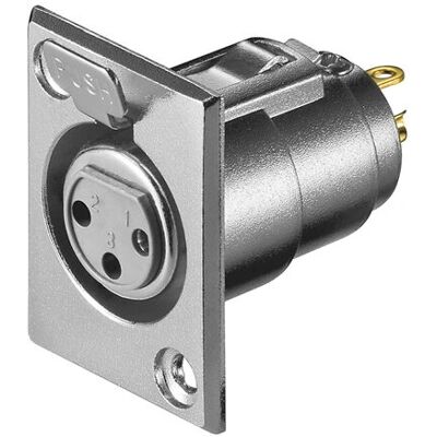 Goobay Edelstahl XLR 3-poliger Verriegelungsstecker - Mikrofonkabelzubehör Goobay Edelstahl XLR 3-poliger Verriegelungsstecker - Mikrofonkabelzubehör