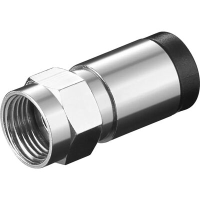 Connecteur coaxial Goobay 12269 - F-Type - 7 mm - 100 pièces - Publicité Connecteur coaxial Goobay 12269 - F-Type - 7 mm - 100 pièces - Publicité