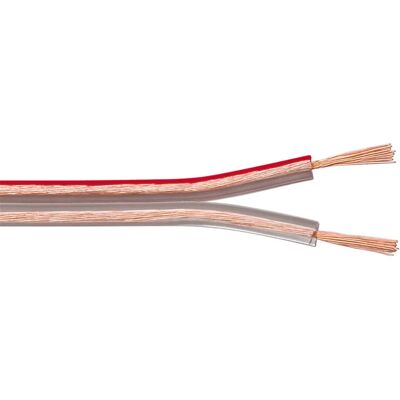 Goobay 15118 - Lautsprecherkabel 2x0,5mm², 10 m transparent CU - Lautsprecherkabel Goobay 15118 - Lautsprecherkabel 2x0,5mm², 10 m transparent CU - Lautsprecherkabel