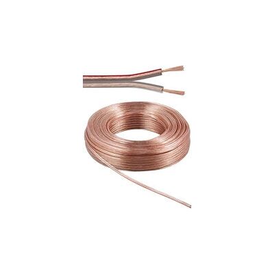 Goobay LSK 2x1,5 - 50m Audiokabel - Lautsprecherkabel - Transparent Goobay LSK 2x1,5 - 50m Audiokabel - Lautsprecherkabel - Transparent