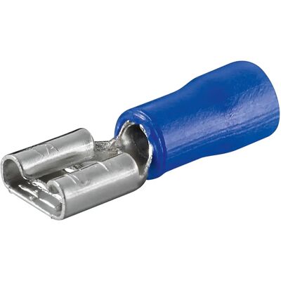 Goobay Conectores planos de enchufe, azul - 17004 Goobay Conectores planos de enchufe, azul - 17004