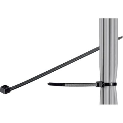 Goobay Weatherproof Nylon Cable Ties - 200mm x 3.5mm - Black Goobay Weatherproof Nylon Cable Ties - 200mm x 3.5mm - Black