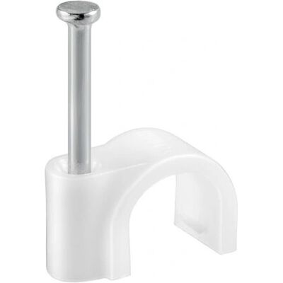 Wentronic 17083 Weißer Kabelclip - Kabelklemme - 12mm - 100 St Wentronic 17083 Weißer Kabelclip - Kabelklemme - 12mm - 100 St