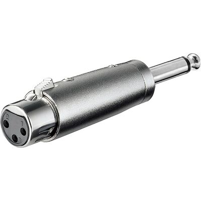 Goobay 27451 XLR-Adapter für 6,35mm Mono Goobay 27451 XLR-Adapter für 6,35mm Mono