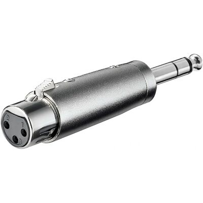 Goobay 27514 Kabeladapter - XLR-Hona, 6,35mm Stereo-Klinke - Audio Goobay 27514 Kabeladapter - XLR-Hona, 6,35mm Stereo-Klinke - Audio