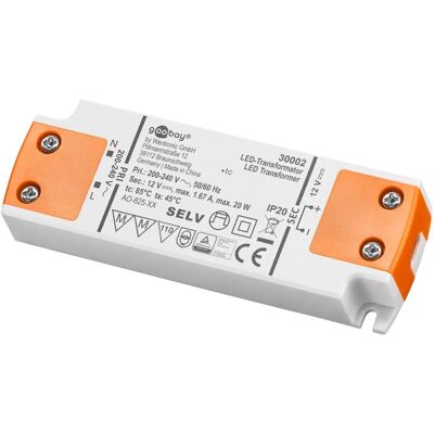 Goobay 30002 Strömförsörjning - LED-drivrutin för inomhusbruk Goobay 30002 Strömförsörjning - LED-drivrutin för inomhusbruk