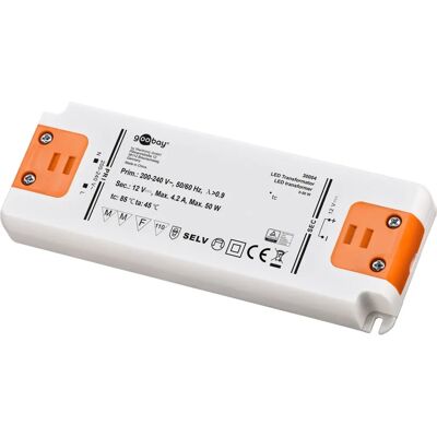 Goobay 30004 Verlichtingstransformator - Binnengebruik - 12V/50W LED Voeding Goobay 30004 Verlichtingstransformator - Binnengebruik - 12V/50W LED Voeding