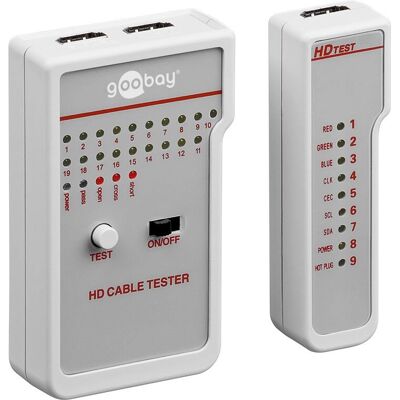 Goobay 31961 HDMI Cable Tester - Compact, 19 LEDs Goobay 31961 HDMI Cable Tester - Compact, 19 LEDs