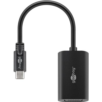 Adaptateur USB-C vers VGA Goobay - 20cm - Noir - Adaptateur vidéo Adaptateur USB-C vers VGA Goobay - 20cm - Noir - Adaptateur vidéo