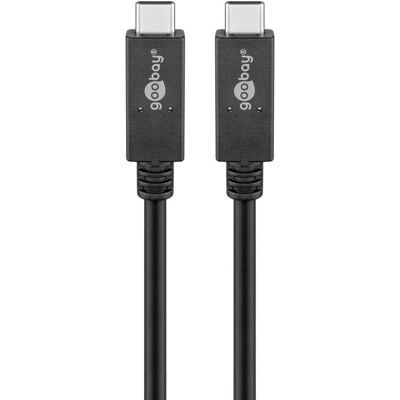 Cavo USB-C Goobay - 1m - Nero - Supporta USB 3.2 20Gbps Cavo USB-C Goobay - 1m - Nero - Supporta USB 3.2 20Gbps