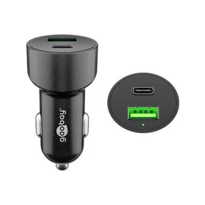 Goobay 39908 Mobilgerät-Ladegerät - Doppel-USB Auto Schnellladegerät Goobay 39908 Mobilgerät-Ladegerät - Doppel-USB Auto Schnellladegerät