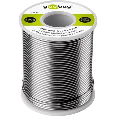 Goobay 40849 Soldadura sin plomo - 217°C - 500g Goobay 40849 Soldadura sin plomo - 217°C - 500g