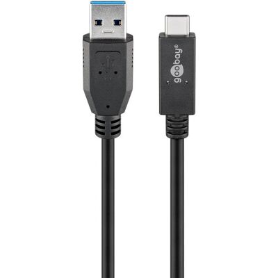 Goobay 41074 Cable USB USB 3.2 Gen 2 - 1m - Negro Goobay 41074 Cable USB USB 3.2 Gen 2 - 1m - Negro
