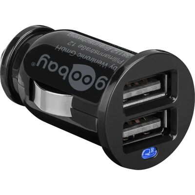 Goobay 44177 Dvojitý USB autós töltő - 12V/24V, 2.4A, Černá Goobay 44177 Dvojitý USB autós töltő - 12V/24V, 2.4A, Černá