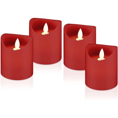 Goobay 44591 LED-Kerzen - Rotes Set mit 4 Goobay 44591 LED-Kerzen - Rotes Set mit 4
