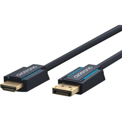 ClickTronic 44926 HDMI Kabel - 5m Schwarz - DisplayPort HDMI Typ A ClickTronic 44926 HDMI Kabel - 5m Schwarz - DisplayPort HDMI Typ A