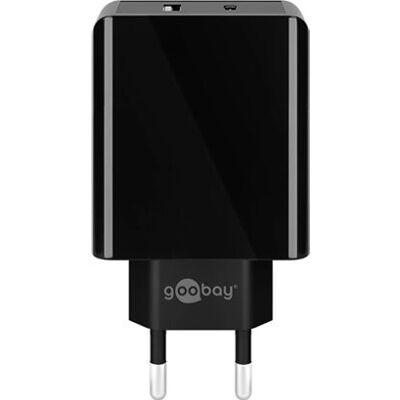 Chargeur Appareil Mobile Goobay 44960 - Dual USB-C & USB-A - Charge Rapide Chargeur Appareil Mobile Goobay 44960 - Dual USB-C & USB-A - Charge Rapide