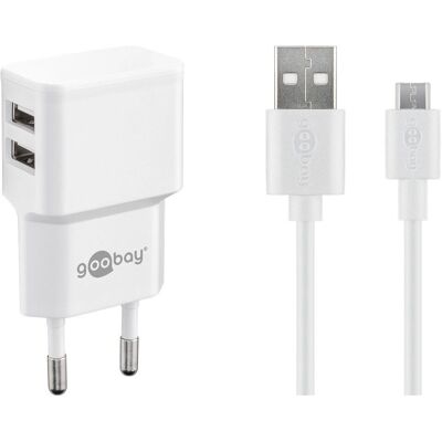 Chargeur Universel USB Intérieur - Dual USB-A, Câble Micro USB Chargeur Universel USB Intérieur - Dual USB-A, Câble Micro USB