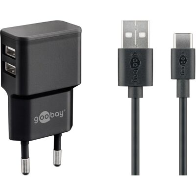 Goobay 44986 Universelles AC Netzteil - 2 USB-Ports Goobay 44986 Universelles AC Netzteil - 2 USB-Ports