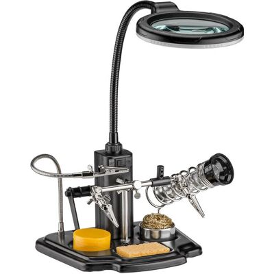 Goobay 45241 Accesorio para estaciones de soldadura - Soporte con lente, LED, pinzas crocodilo Goobay 45241 Accesorio para estaciones de soldadura - Soporte con lente, LED, pinzas crocodilo