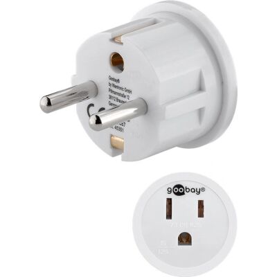 Goobay Reiseadapter - Typ F Typ B - EU/US/Japan Goobay Reiseadapter - Typ F Typ B - EU/US/Japan