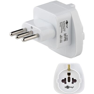 Goobay 45375 adaptador de enchufe de potencia Tipo L (IT) Tipo F Blanco Goobay 45375 adaptador de enchufe de potencia Tipo L (IT) Tipo F Blanco