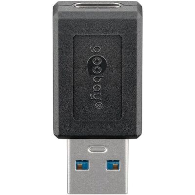 Goobay 45400 USB-C USB-A Adapter - Zwart - Kabel Gender Changer Goobay 45400 USB-C USB-A Adapter - Zwart - Kabel Gender Changer