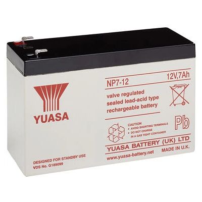 Yuasa NP7-12 Versorgungsbatterie - 12 V, 7 Ah Yuasa NP7-12 Versorgungsbatterie - 12 V, 7 Ah