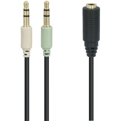 Goobay 48980 audiokabel - 40cm, 2x3,5mm, Svart Goobay 48980 audiokabel - 40cm, 2x3,5mm, Svart