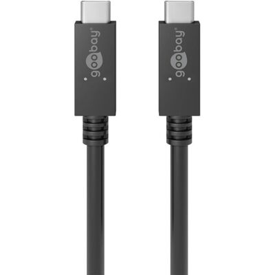 Wentronic 49254 USB Kabel - USB-C, 1m - Zwart Wentronic 49254 USB Kabel - USB-C, 1m - Zwart