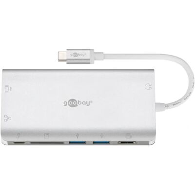 Goobay 49850 USB-C Multiport Adapter - Silver Goobay 49850 USB-C Multiport Adapter - Silver